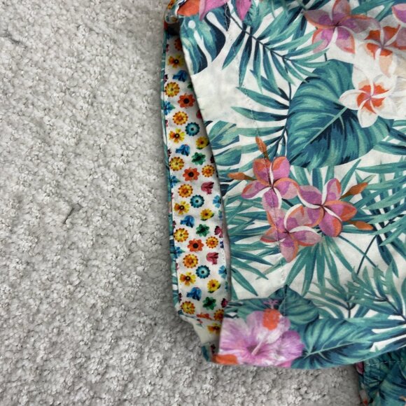 7 Downie St Couture Shirt Mens 6 Tropical Floral AOP Short Sleeve Button-Up - Picture 10 of 16